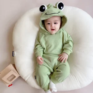 12 Month Cute Animal Jumpsuit 3d Frog Pajamas