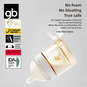 Breast like Nipple baby bottles No Spit-Up 3 sizes