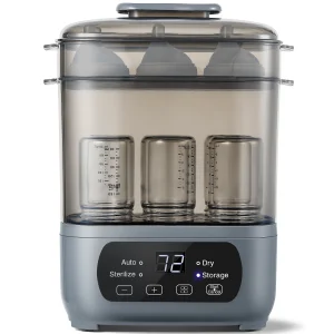 6 Bottles Germ Free‌ Baby Bottle Sterilizer Dryer